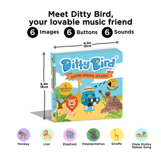 Ditty Bird (USB-C) - Safari Animal Sounds