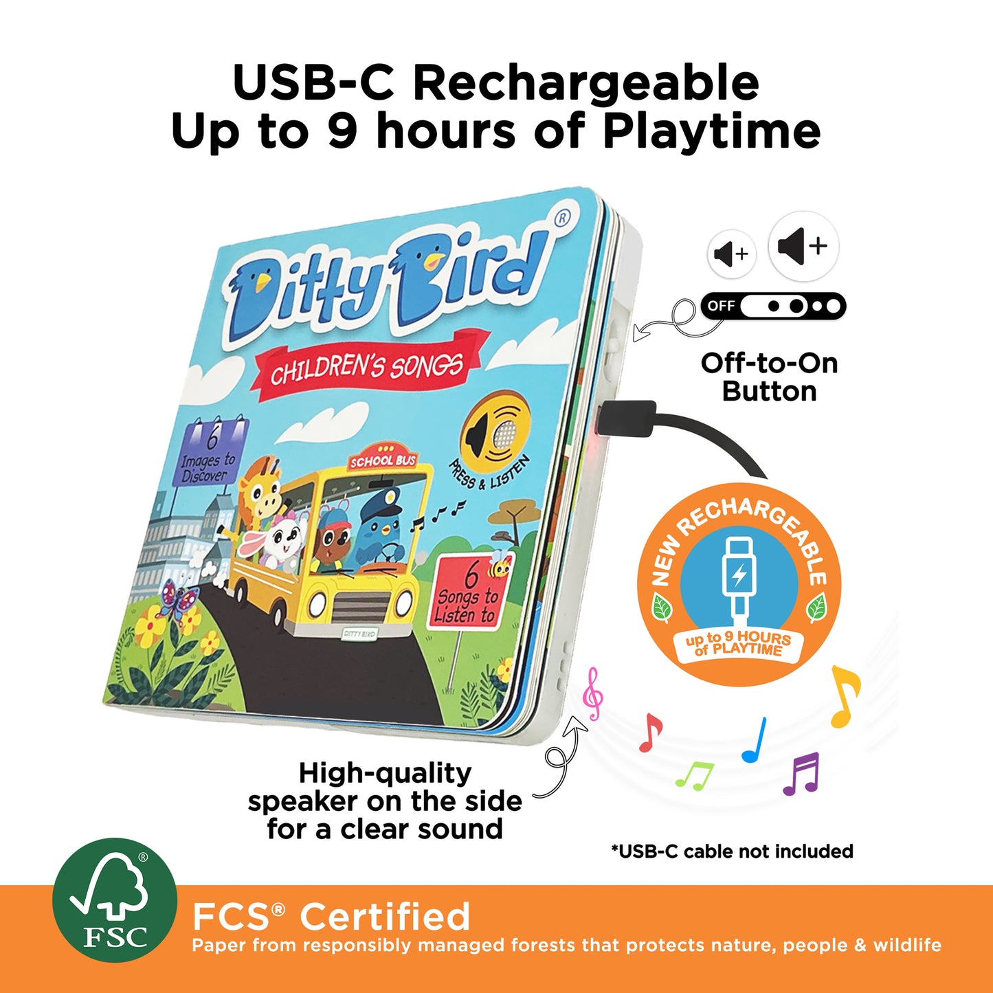 Ditty Bird (USB-C) - Children's Songs