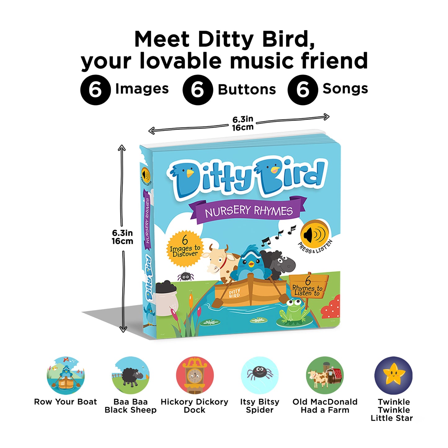 Ditty Bird (USB-C) - Nursery Rhymes