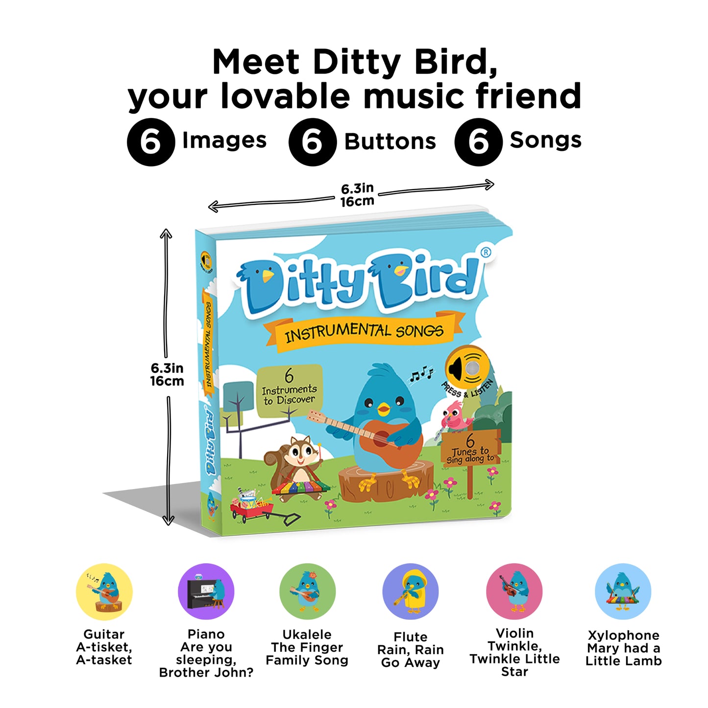 Ditty Bird (USB-C) - Instrumental Songs