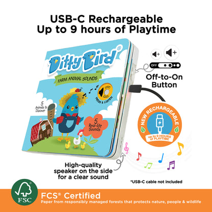 Ditty Bird (USB-C) - Farm Animal Sounds