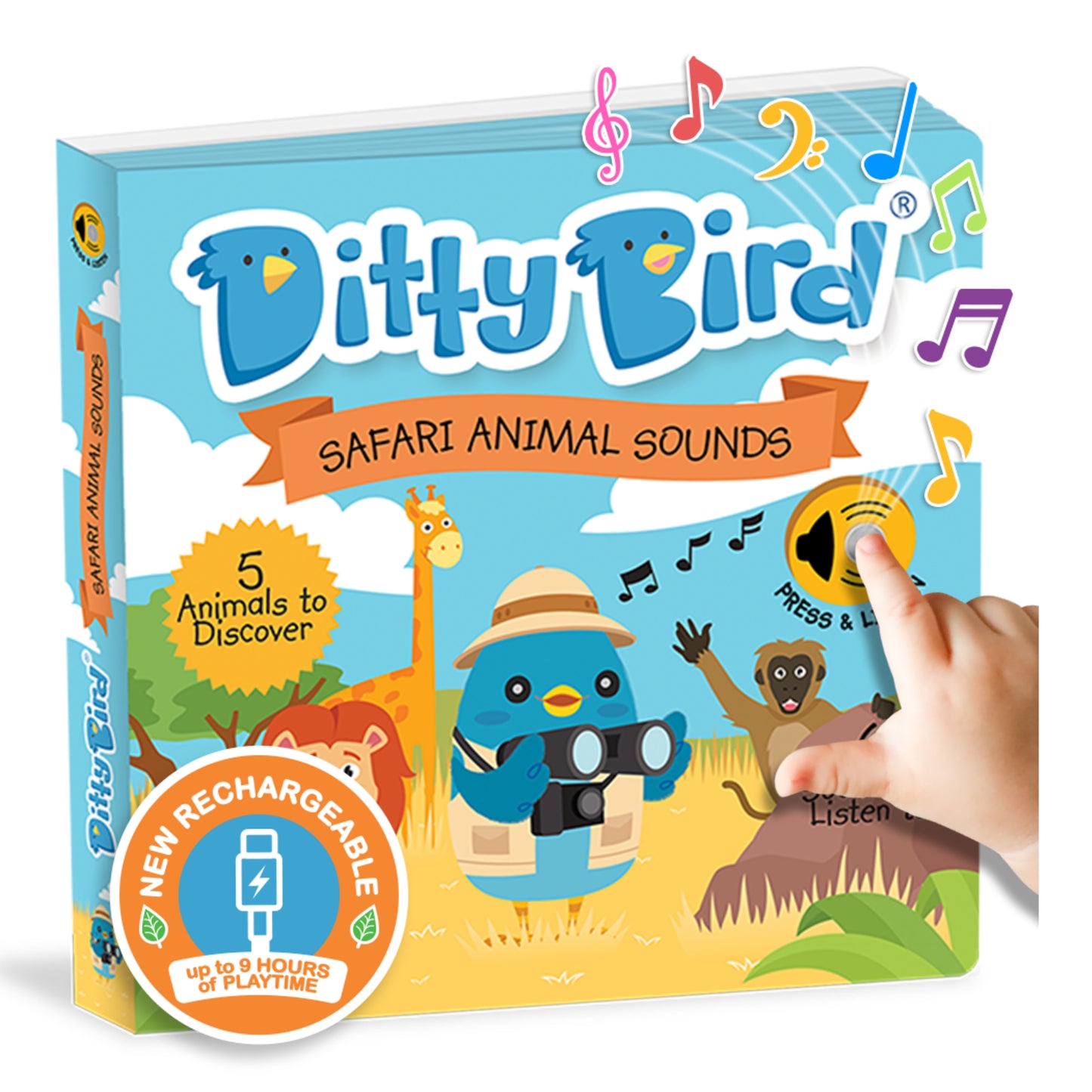 Ditty Bird (USB-C) - Safari Animal Sounds