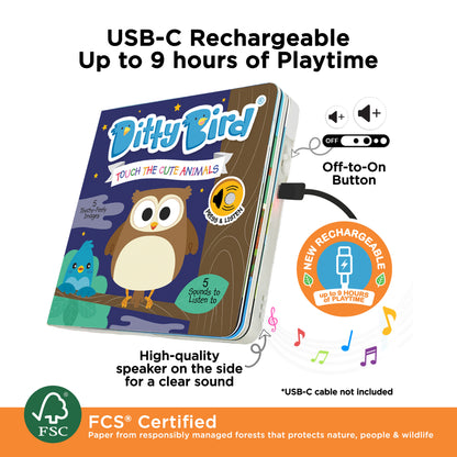 Ditty Bird (USB-C) - Touch the Cute Animals