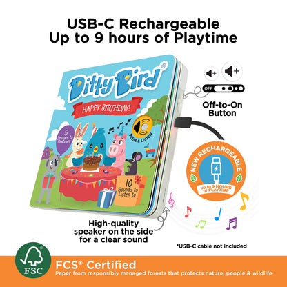 Ditty Bird (USB-C) - Happy Birthday