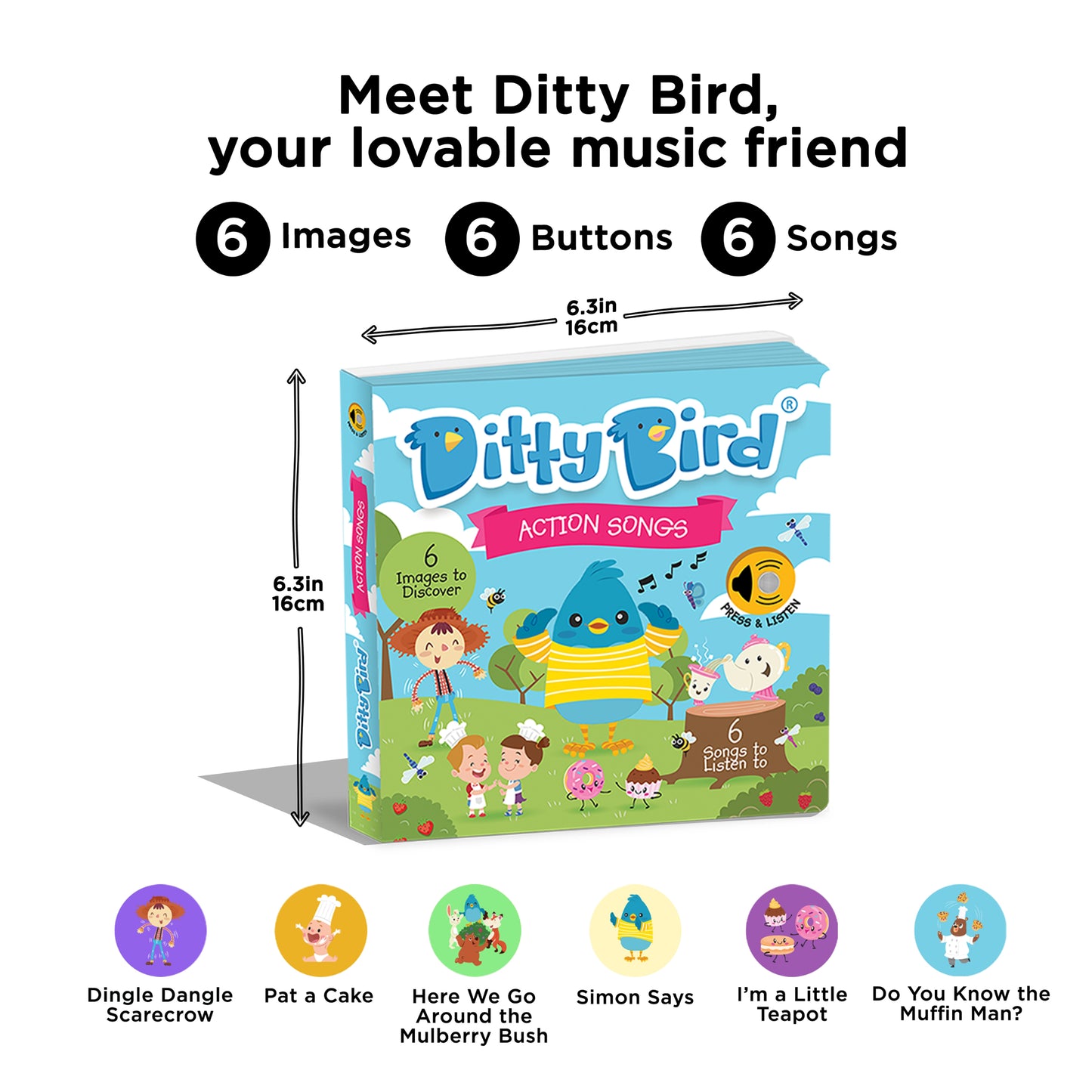 Ditty Bird (USB-C) - Action Songs