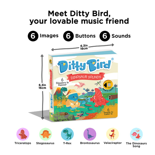 Ditty Bird (USB-C) - Dinosaur Sounds