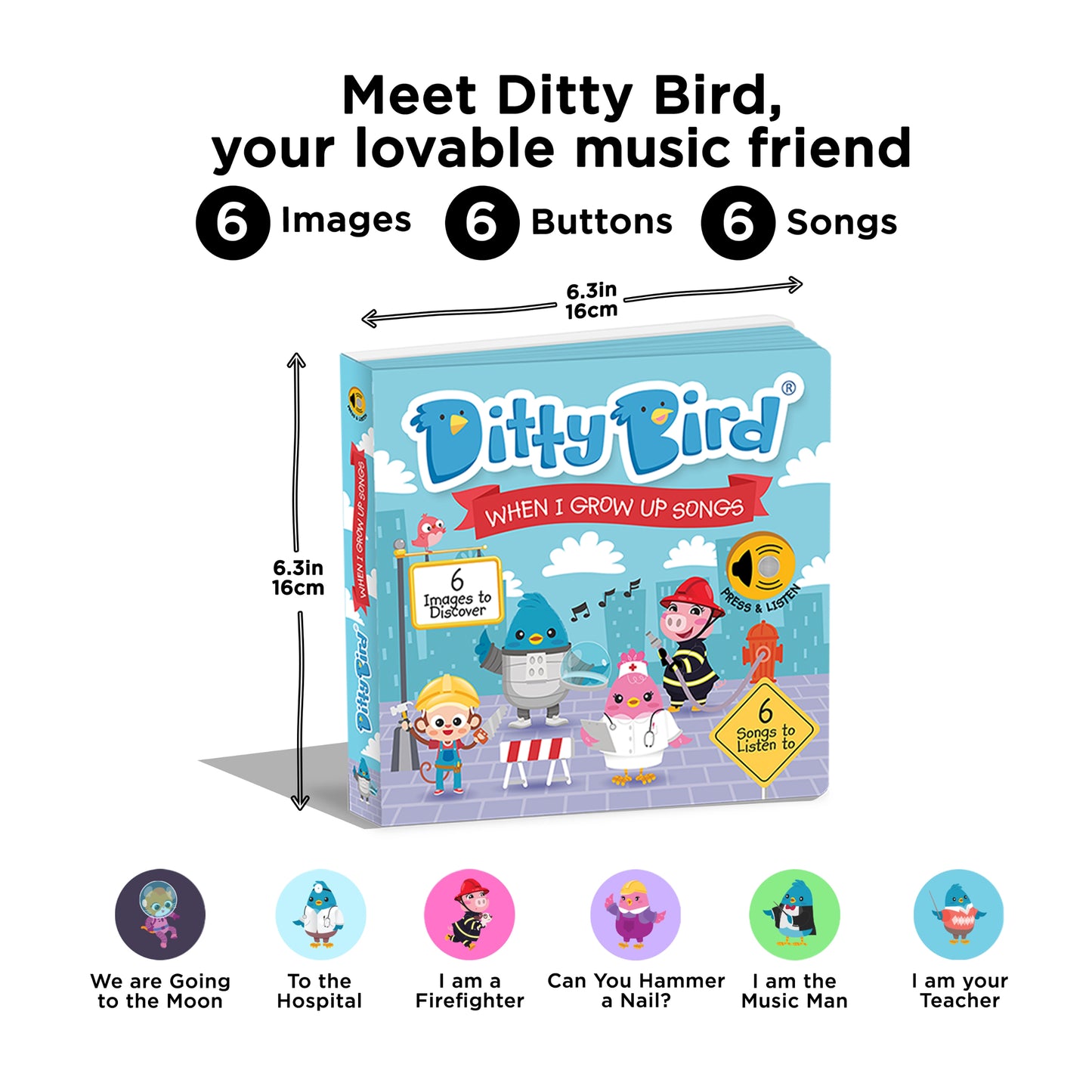 Ditty Bird (USB-C) - When I grow Up Songs