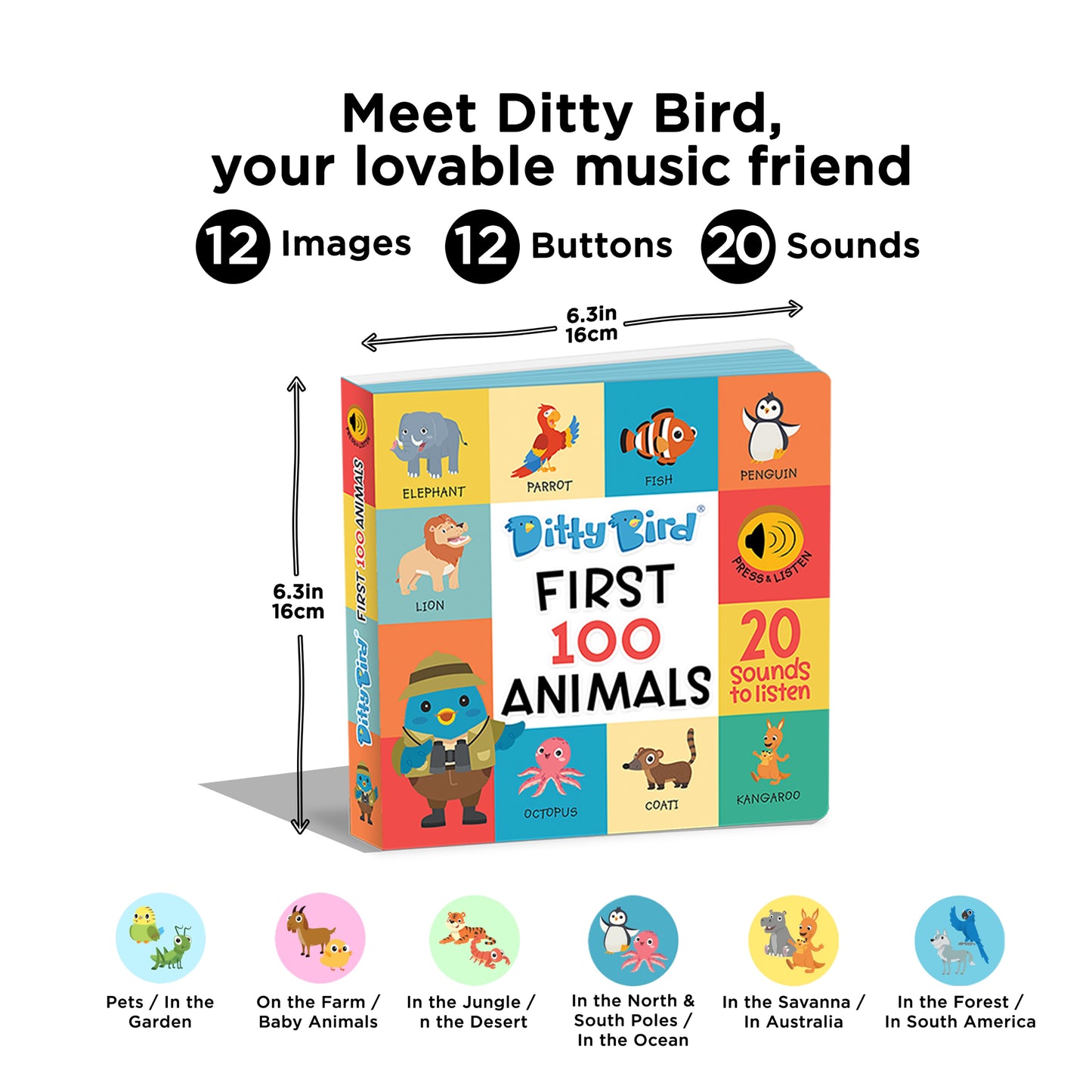 Ditty Bird (USB-C) - First 100 Animals