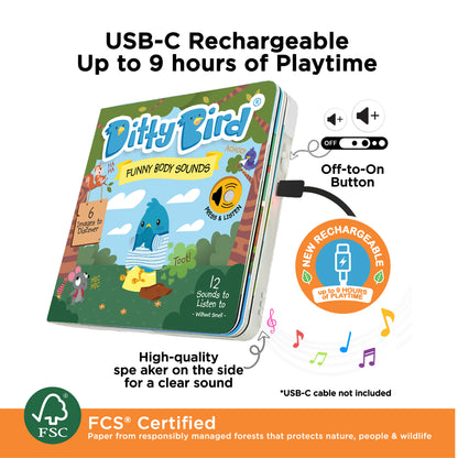 Ditty Bird (USB-C) - Funny Body Sounds