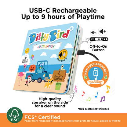Ditty Bird (USB-C) - Color Songs